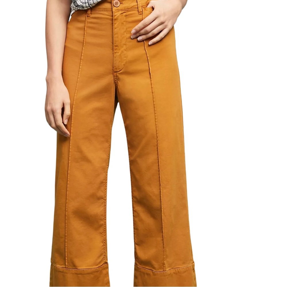 Anthropologie Chino Salmon Crop Pant Size 6p
